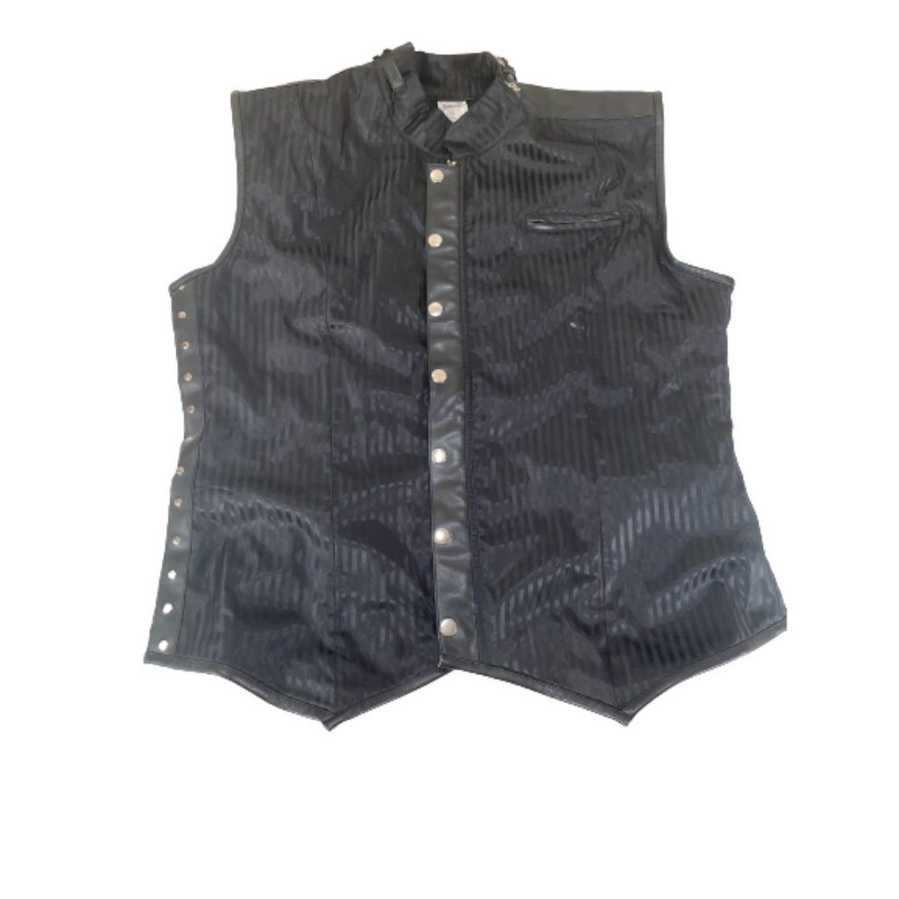 Spirit Halloween Gothic Black Steampunk Vest
